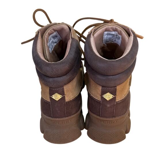 Sperry Top-Sider Womens Water Resistant Lace-Up Duck Boot Size 11 Brown - Picture 4 of 8